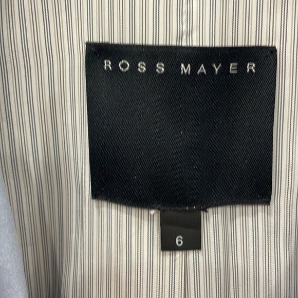 Ross Mayer Light Blue Satin Midi Button Up Dress Size 6 - Picture 14 of 16